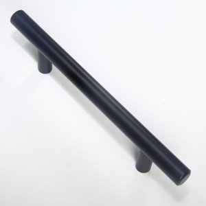7090 Ручка-рейлинг д12мм 96мм матовый черный R-3020-96 BL